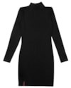 Vestido Curto Juvenil Manga Longa em Canelado BaseD - Preto-a70ce40b-64c7-437d-86fc-4d79953f063c