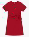 Vestido Curto Meia Malha com Amarração - Cereja Rosa - Tomato-51fd5a48-3777-414f-96af-43e3e705a00a