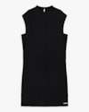 Vestido Curto Muscle Tee em Viscose Canelada - Cereja Rosa - Preto-ab7e980e-7df8-45c3-8f8e-08e814230586