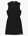 Vestido Curto Muscle Tee Evasê - Cereja Rosa - Preto-6a675253-d312-4edb-9099-9546b775ea36