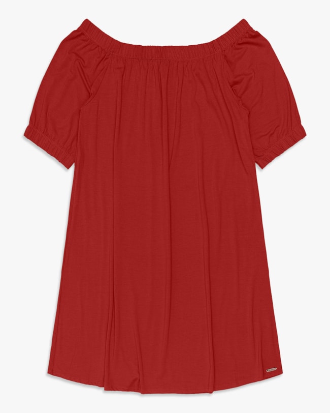 Vestido Curto Ombro a Ombro em Crepe - Cereja Rosa - Sienna-33ccebdb-5371-4c36-9a4b-29ac5577cfc8