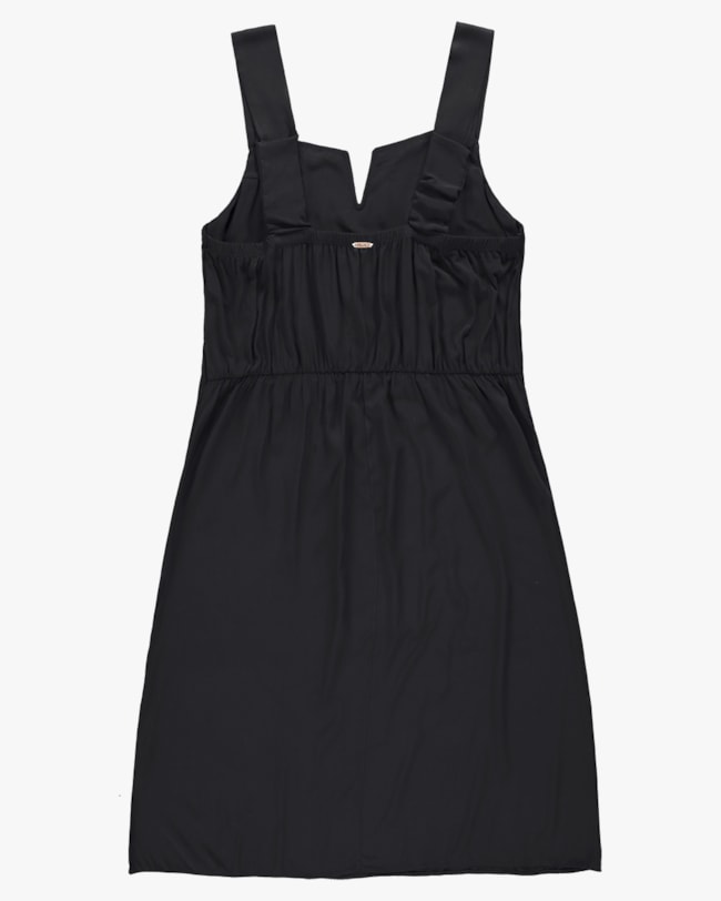 Vestido Curto Plus Size com Alça Ajustável - Cereja Rosa - Preto-fa8d0e32-5c5c-490b-b8eb-6f3b801c7a52