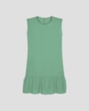 Vestido Curto Plus Size com Babado na Barra Cereja Rosa Verde-cd0bc668-9d61-4372-81e4-5cc9ca197c30