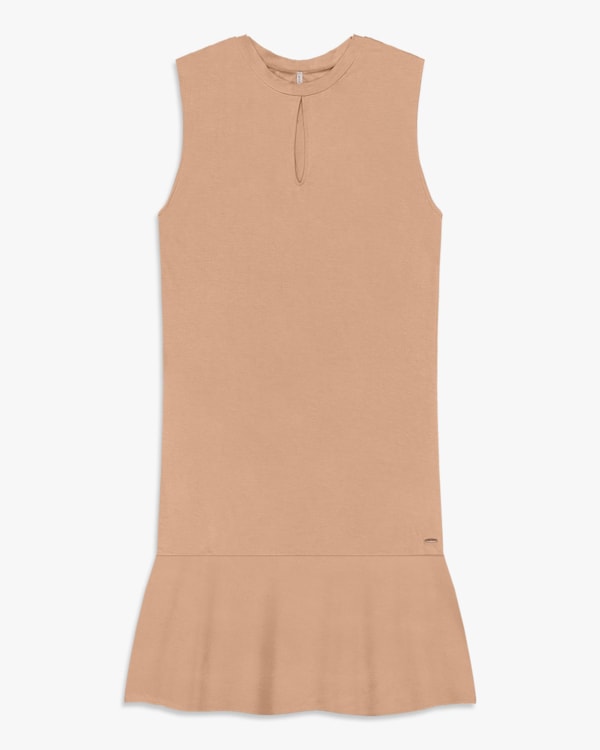 Vestido Curto Plus Size com Decote Cut Out - Cereja Rosa -Toffee