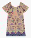 Vestido Curto Plus Size Estampado com Manga Bufante - Cereja Rosa - Toffee-550dd028-d9df-4c86-bdb0-3c7ab5ee8df0