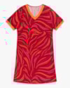 Vestido Curto Plus Size Estampado com Retilínea - Cereja Rosa - Tango-95c3d50e-8e94-42f0-8e0a-128b5a4a0004