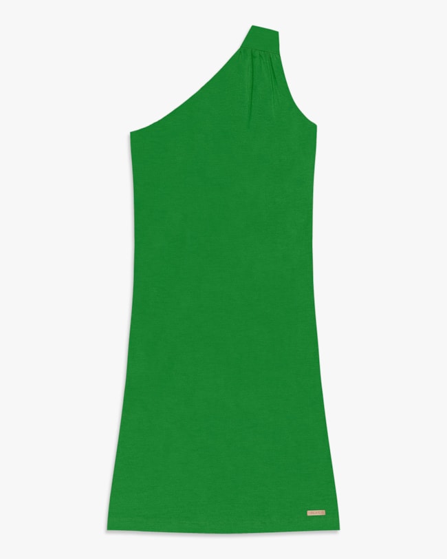 Vestido Curto Um Ombro Só em Crepe - Cereja Rosa - Online-G-90be5468-8488-437d-ae4f-e67499f50681