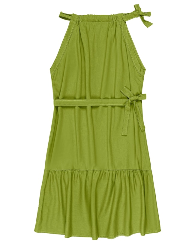 Vestido de Viscose com Linho Cereja Rosa-e243725d-6b10-49ca-a1c9-a40a3779ea47