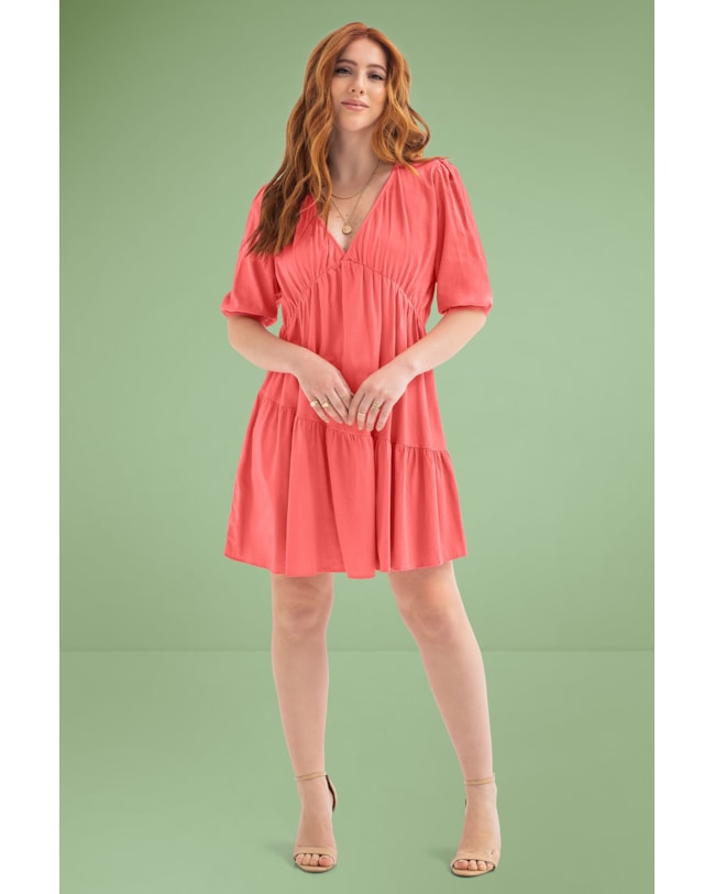 Vestido de Viscose com Linho Cereja Rosa-b4b613da-a3b4-4a80-9e06-0d2ca9b7661a