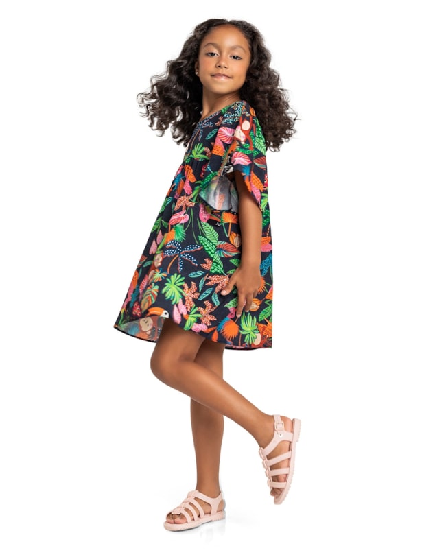 Vestido em Tecido Viscose Estampado Menina Kely Kety-0b8d9164-2655-4618-8f5d-b545eb642756