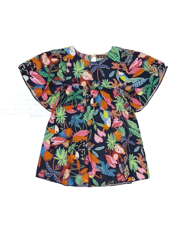 Vestido em Tecido Viscose Estampado Menina Kely Kety-1727b752-caf5-4d31-81d7-5196db7c5890