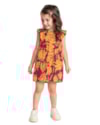 Vestido Estampado com Babados Mangas Menina Kely Kety-181cafa9-6680-4079-86ba-b58c380b84e4