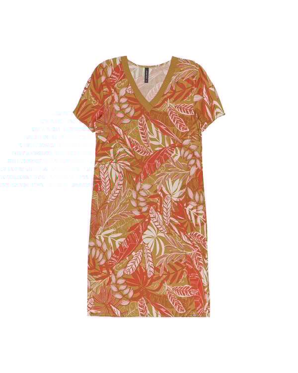 Vestido Feminino Cereja Rosa Estampado