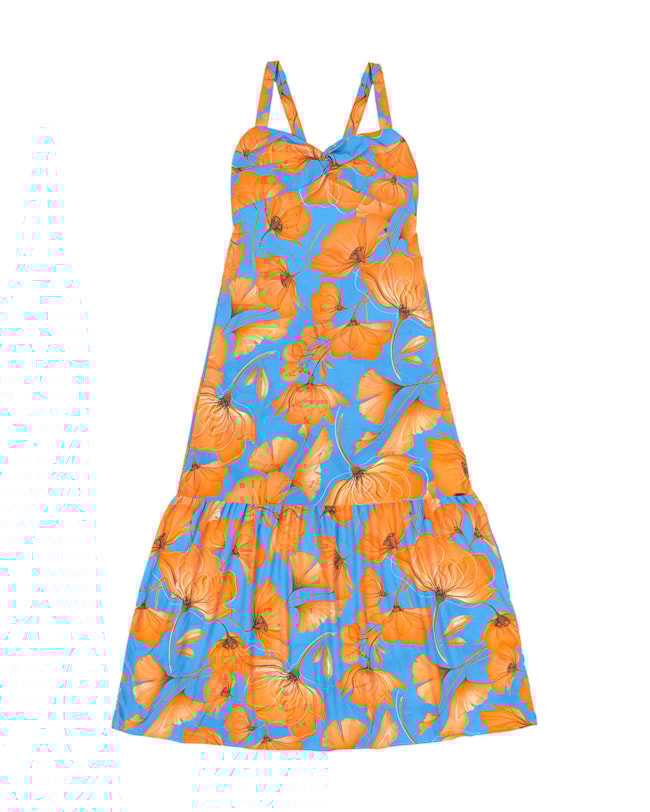 Vestido Feminino Cereja Rosa Floral-893bee05-1e91-49ab-a294-cfdbdae35e7a