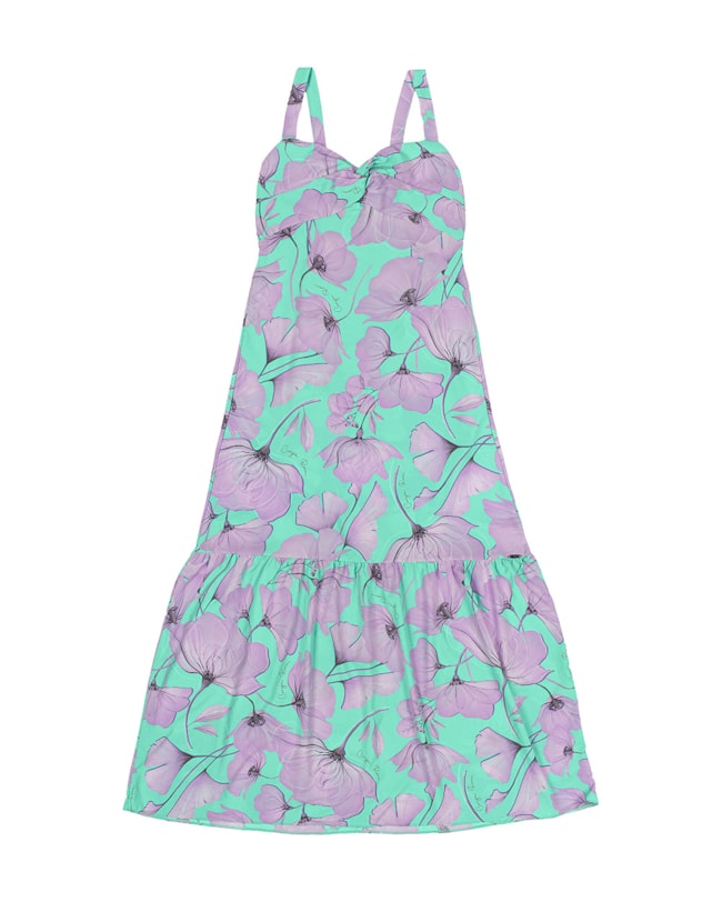 Vestido Feminino Cereja Rosa Floral-72df1a79-99c5-493b-b225-cc21a472c046