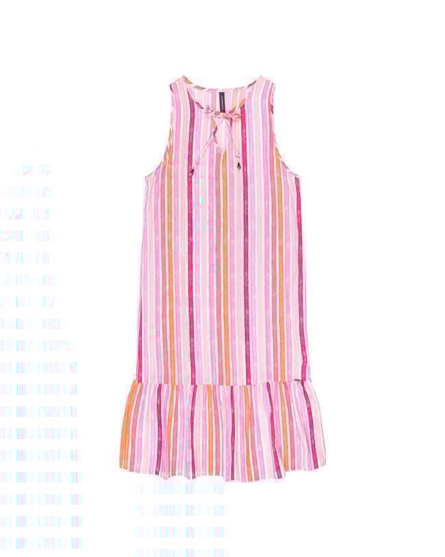 Vestido Feminino Cereja Rosa Listrado-970a201e-4643-4ec6-8ef0-5266a974981d
