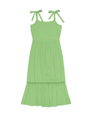 Vestido Feminino Cereja Rosa Midi
