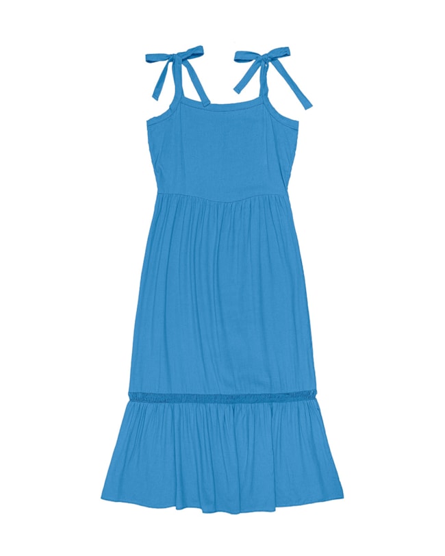 Vestido Feminino Cereja Rosa Midi - BLUE-10457df7-4b53-4d7c-bd38-6786c4015ba3