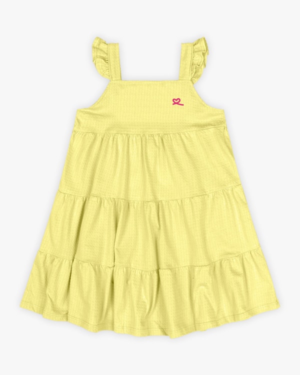 Vestido Infantil Alcinha com Babados - Kely Kety - Pinacolada