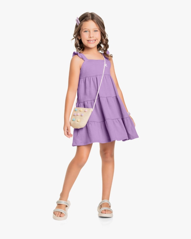 Vestido Infantil Alcinha com Babados - Kely Kety - Sinfonia-87eeb382-d95c-4e21-8ef2-986574f7f86c