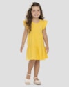 Vestido Infantil com Babados em Malha Kely Kety Amarelo-b388306d-5ff6-43c3-9849-4cebba2fe996