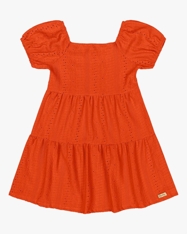 Vestido Infantil com Babados em Malha Laise Kely Kety-8dba4f6b-ffde-4c83-9421-9cf99ed22d59