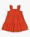 Vestido Infantil com Babados em Malha Laise - Kely Kety - Sweet Coral-622a606e-4670-41f3-99a9-a35aaeee7f2f
