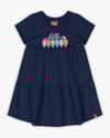 Vestido Infantil com Babados Estampa Picolé - Kely Kety - Oxford-ee40a3c7-4edd-48e0-ba0f-5fa85c8999e3