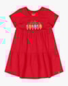 Vestido Infantil com Babados Estampa Picolé - Kely Kety - Tomato-12907a5a-24a2-4c59-b72a-2170c5a86483