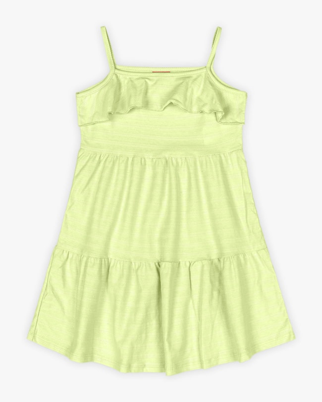Vestido Infantil com Babados - Kely Kety - Matcha-14ab8ebe-c99d-4561-bc12-9a634813d14f