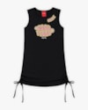 Vestido Infantil com Detalhe em Amarração - Kely Kety - Preto-0a62e2a7-1ec2-41cd-adc6-4056ca848a0a