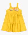 Vestido Infantil com Estampa Floral e Babados - Kely Kety - Sol-d82342ba-a458-421d-b6e7-558e0f0ea42c
