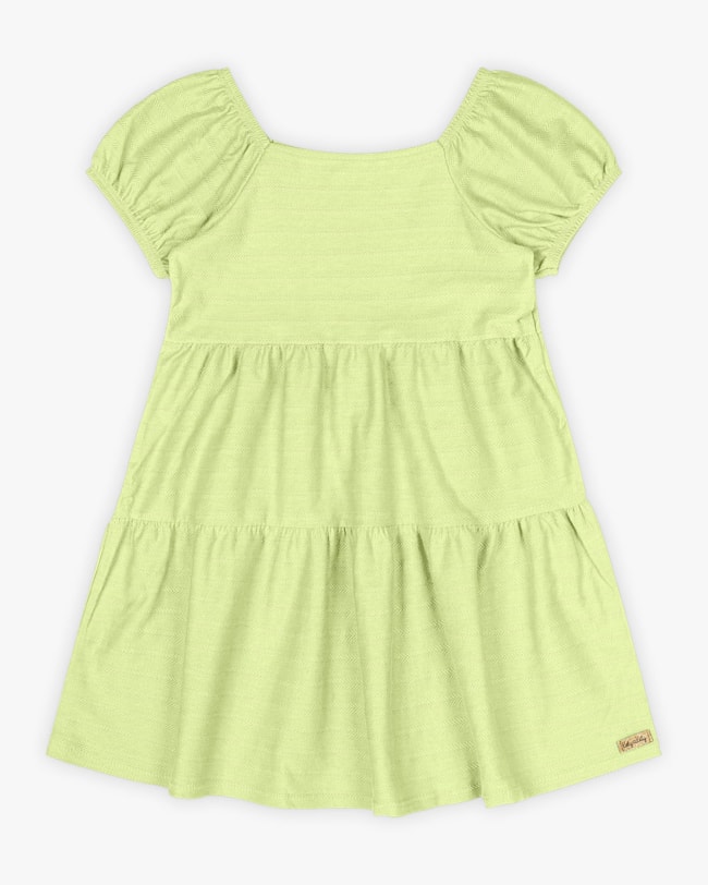 Vestido Infantil em Algodão com Babados - Kely Kety - Matcha-fdbcfc9d-1a46-49e6-8987-44a58c3e308b