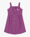 Vestido Infantil em Cotton com Amarração - Kely Kety - Deep Violet-50b2bf94-0cc2-4bed-accd-9518b9140f8e