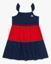 Vestido Infantil em Meia Malha com Babados - Kely Kety - Oxford-83150bcd-9f00-4a85-aa89-b0af6366fe8a