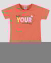 Vestido Infantil em Meia Malha com Estampa Kely Kety Laranja-e113f16c-0a80-4173-8cce-98fe1f725c56