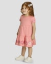 Vestido Infantil em Meia Malha com Estampa Relevo - Kely Kety - Rosa-9be53744-9c83-4d6f-935d-050ba1b11867