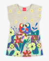 Vestido Infantil em Meia Malha Estampa Arraras - Kely Kety - Mescla-46c2c978-d5dc-4f81-bd73-b007a7b90049