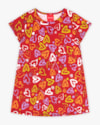 Vestido Infantil em Meia Malha Estampa Corações - Kely Kety - Red Apple-d98b904f-2430-436f-8a3e-16f1c27385df