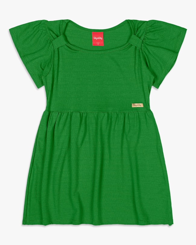Vestido Infantil em Viscose com Babado - Kely Kety - Online-a53664c9-4f10-42cc-bf0f-dc7ed7b4bf07