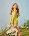 Vestido Infantil em Viscose com Estampa na Barra - Kely Kety - Aspargo-f8fcb1af-877f-4191-a5bf-2f395919adf4