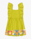 Vestido Infantil em Viscose com Estampa na Barra - Kely Kety - Aspargo-097d2be7-8838-431a-a813-e54dc5440064