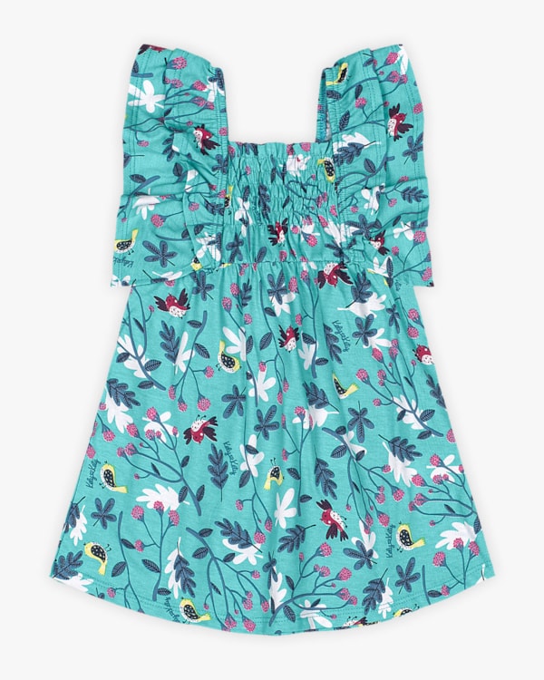 Vestido Infantil Estampa Flores - Kely Kety - Tiffany