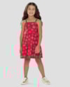 Vestido Infantil Estampado com Alça Fina Kely Kety Vermelho-4203f12d-14ee-4659-8b96-1331bedd4319