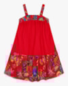 Vestido Infantil Estampado com Alças e Babados – Kely Kety - Tomato-1e0b32a3-cc24-4a5f-9034-e70d68bfd770