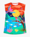 Vestido Infantil Estampado em Tecido Resort - Kely Kety - Carrot-43e293e1-ca6c-4d6c-9216-3754ce7e20ac