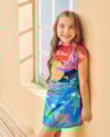 Vestido Infantil Estampado em Tecido Resort - Kely Kety - Carrot-63518120-96dc-4d2b-a25f-38abb6113a09