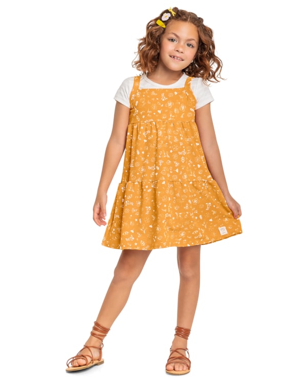 Vestido Infantil Estampado Kely Kety