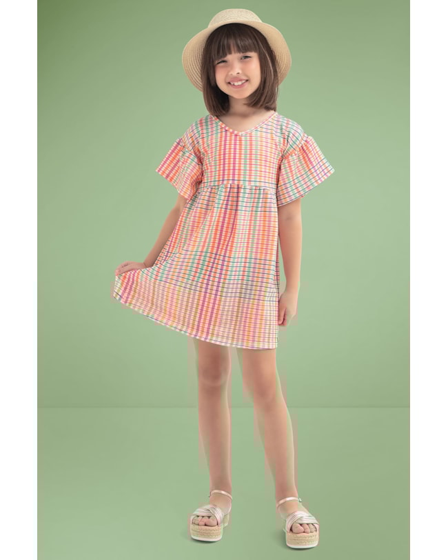 Vestido Infantil Estampado Mãe e Filha-a3d2743c-6596-43b8-a2a4-e8961c57abb7