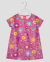 Vestido Infantil Estampado Manga Curta em Malha - Kely Kety - Blossom-b41abb6e-46c8-4665-a90b-ff8ec1239b0c